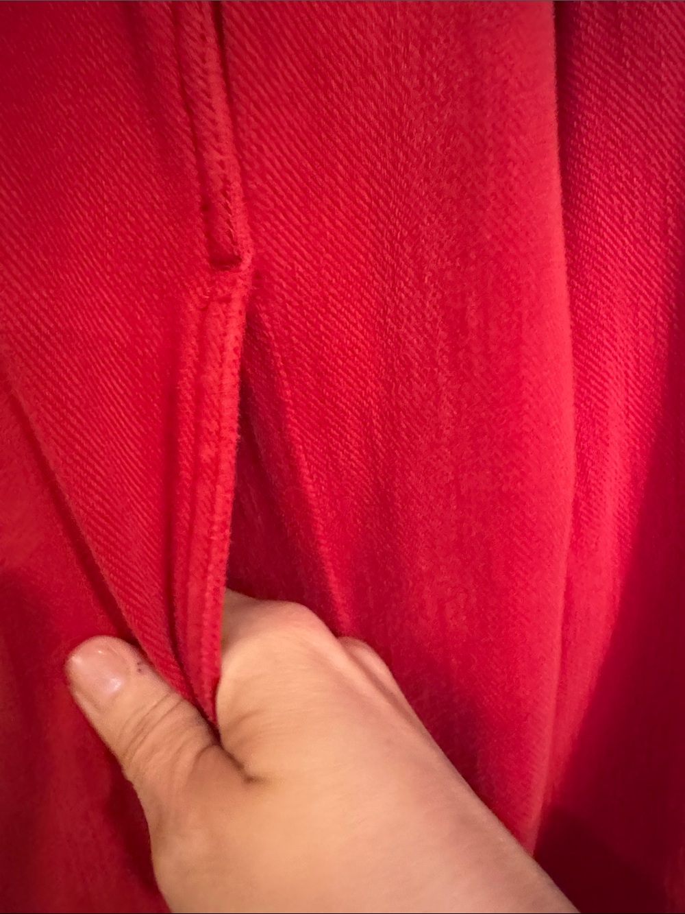 Coldwater Creek Red Denim Jacket with Button Front - Picture 4 of 7